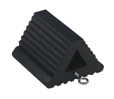 Extruded Rubber Wheel Chock, 8.5" x 8.5" x 6"