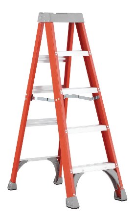 Fiberglass Step Ladder, 5ft