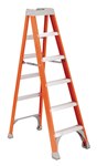 Fiberglass Step Ladder, 6ft