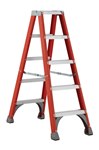Fiberglass Twin Front Ladder, 5'