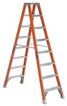 Fiberglass Twin Front Ladder, 8'