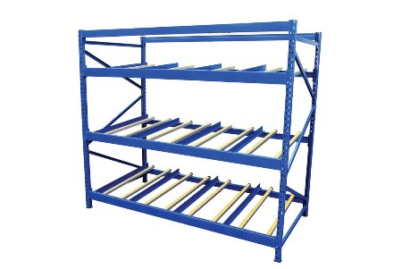 Carton Rack, Gravity Flow, 36" 3-Level