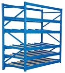 Carton Rack, Gravity Flow, 36" 5-Levels