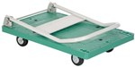 Plastic Platform Cart, Fold Down Handle, 21 x 33