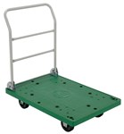 Plastic Platform Cart, Fold Down Handle, 24 x 36