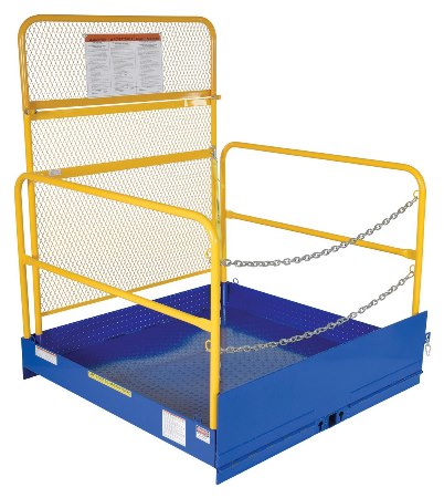 Fork Truck Loading Platform with Side Rails