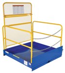 Fork Truck Loading Platform with Side Rails