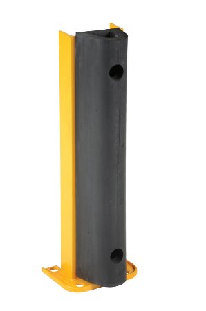 Structural Rack Guard with Bumper, 24" x 8"