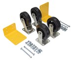6" x 2" Mold-On-Rubber 4Pk Caster Kit