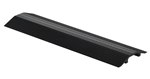Extruded Aluminum Hose & Cable Crossover, Black, 24" x 7"