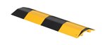 Extruded Aluminum Hose & Cable Crossover, Yellow & Black, 24" x 7"