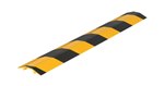 Extruded Aluminum Hose & Cable Crossover, Yellow & Black, 48" x 7"