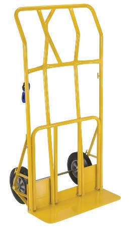 Heavy Duty Wide Load Steel Hand Truck, Hard Rubber Tires