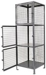 Heavy Duty Wire Storage Locker, 36 x 36 x 75