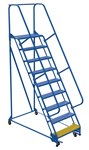 Standard Slope Ladder, with Hand Rail, 38 x 120