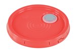 Pail Lid, Spout Top, Tear Tab, 3.5 to 6 Gallon, Red