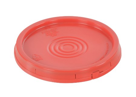 Pail Lid with Tear Tab, 3.5 to 6 Gallon, Red