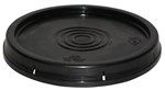 Pail Lid, Standard, 5 Gallon, Black