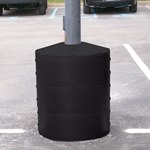 Light Pole Base Protector, Black
