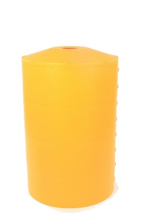 Light Pole Base Protector, Yellow