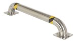 Low Profile Rack Guard, 48" x 9" x 4", Stainless Steel