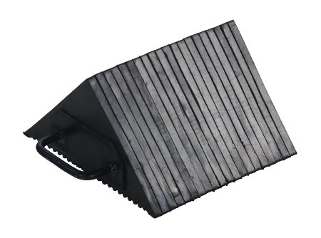 Laminated Rubber Wheel Chock with Grips