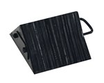 Laminated Rubber Wheel Chock, 10" x 10" x 5.5"