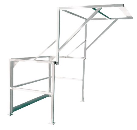 Mezzanine Safety Gate, Double Wide, Stainless Steel