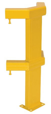 Modular Guard Rail System, Corner Post, 2 Rails