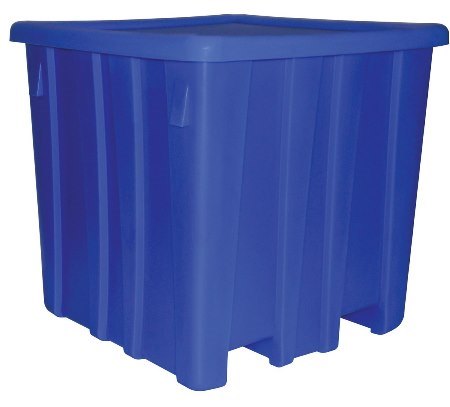 Bulk Container, Cadet Blue, 45" x 45" x 45-1/2"