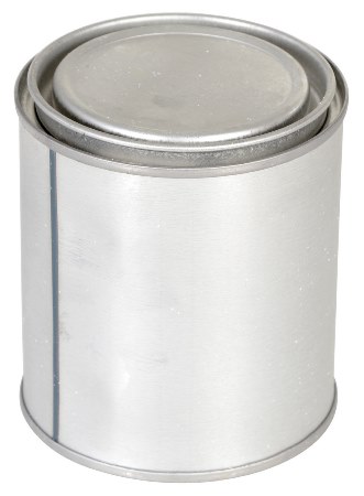 Round Metal Can with Lid, 16oz.