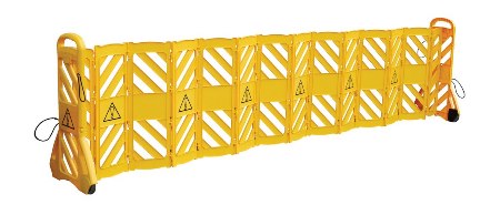 Mobile Plastic Safety Barrier, 40"H