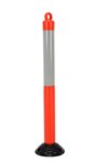 Orange Plastic Bollard, 46-1/2" x 3-7/8"