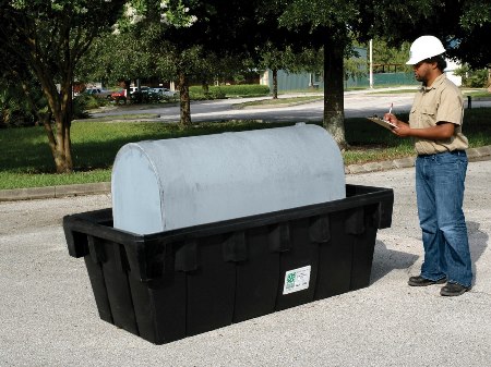 Fuel Tank Containment with Drain, 275lb