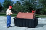 Fuel Tank Containment with Drain, 550lb