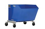 Portable Steel Hopper, 2k, 1/2 CU YD