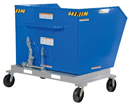 Portable Steel Hopper, 2k, 1.5 CU YD