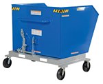 Portable Steel Hopper, 2k, 1.5 CU YD