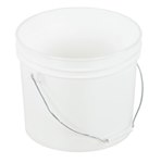 White Pail, Open Head, 2 Gallon