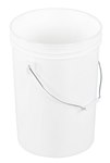 White Pail, Open Head, 6 Gallon