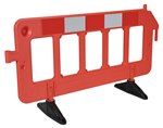 Plastic Barrier, Orange, 79 x 40