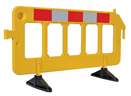 Plastic Barrier, Yellow, 79 x 40