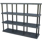 Plastic Shelving, 96 x 24 x 75