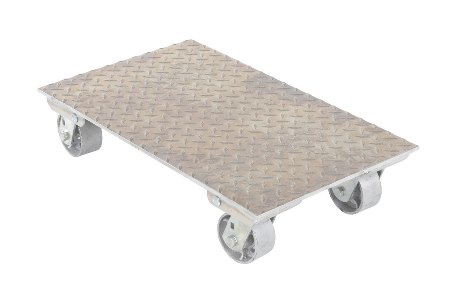 Aluminum Industrial Dolly with Steel Wheels
