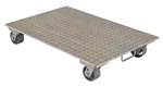 Aluminum Industrial Dolly, Steel Wheels, Handle, 24 x 36