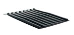 Poly Lid for 1 CU YD Size D Style Hopper, Black