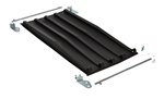 Poly Lid for 1/4 Size D Style Hopper, Black