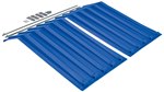 Poly Lid for 1 CU YD Size H Style Hopper, Blue