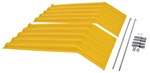 Poly Lid for 1 CU YD Size H Style Hopper, Yellow