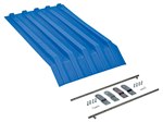 Poly Lid for 1/2 Size H Style Hopper, Blue